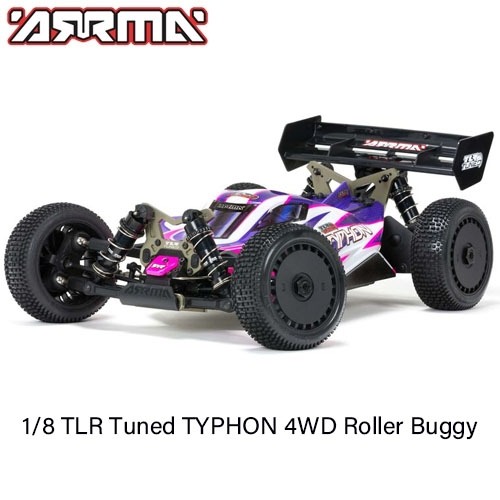 입고완료-당일출고 ARRMA 1:8 TLR Tuned TYPHON 4WD Roller Buggy, Pink/Purple