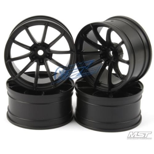 102077FBK MST Flat black GTR wheel offset 7 (4 PCS)
