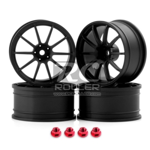 MST 102068FBK Flat black RS II wheel (+5) (4)