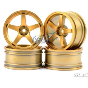 102017GD MST Gold 5 spokes wheel offset 3 (4 PCS)
