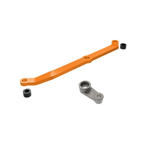 AX9748-ORNG Steering link, 6061-T6 aluminum (orange-anodized),servo horn,metal/spacers (2)